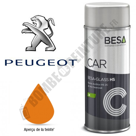 Bombe de peinture Peugeot à Vernir