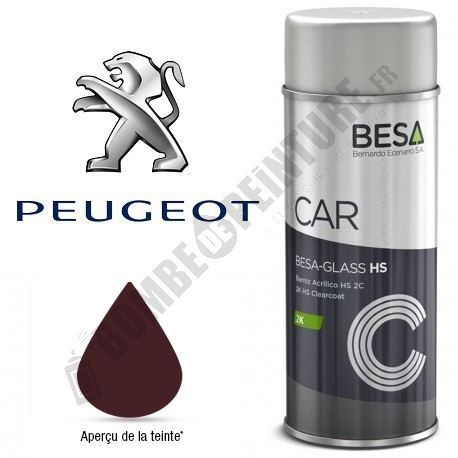 Bombe de peinture Peugeot à Vernir