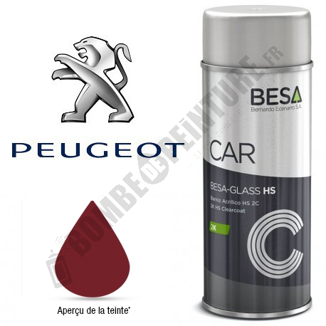 Bombe de peinture Peugeot à Vernir