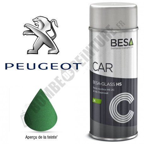 Bombe de peinture Peugeot à Vernir