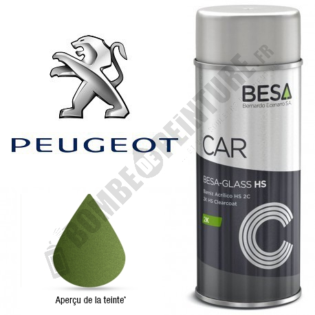 Bombe de peinture Peugeot à Vernir