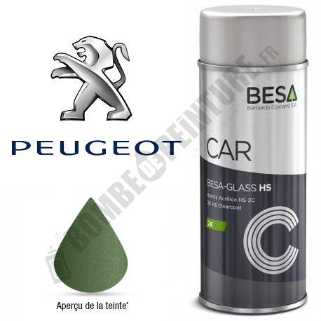 Bombe de peinture Peugeot à Vernir