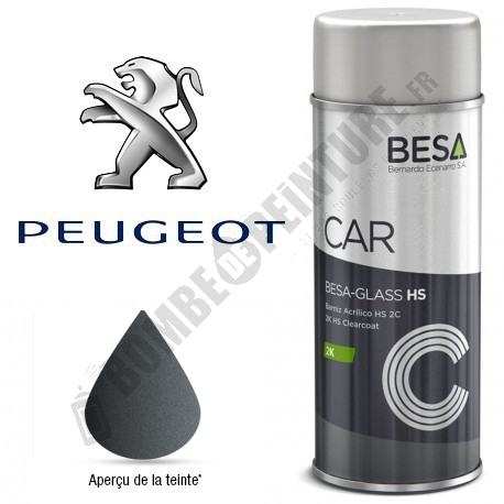 Bombe de peinture Peugeot à Vernir