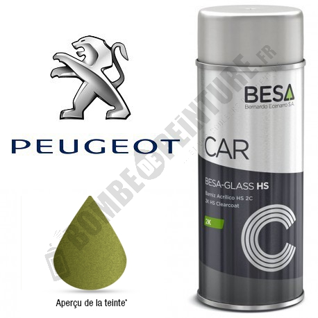 Bombe de peinture Peugeot à Vernir
