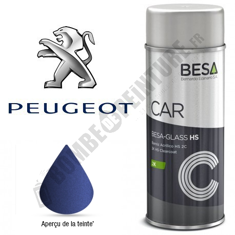 Bombe de peinture Peugeot à Vernir