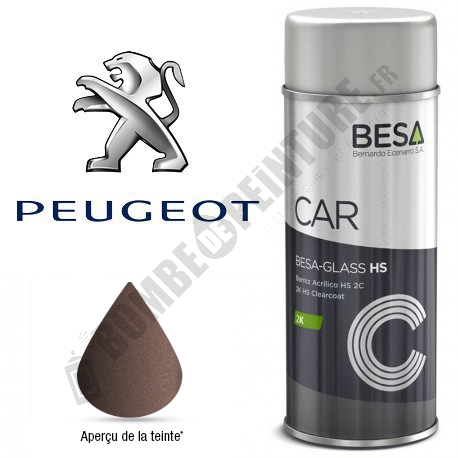 Bombe de peinture Peugeot à Vernir
