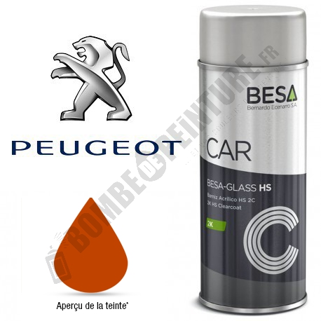 Bombe de peinture Peugeot à Vernir