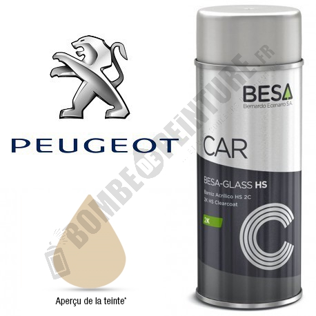 Bombe de peinture Peugeot à Vernir
