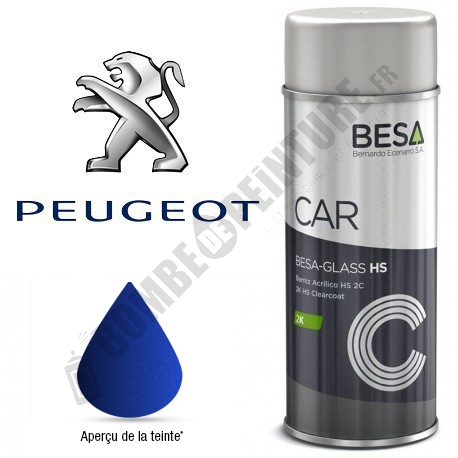 Bombe de peinture Peugeot à Vernir