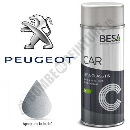 Bombe de peinture Peugeot à Vernir