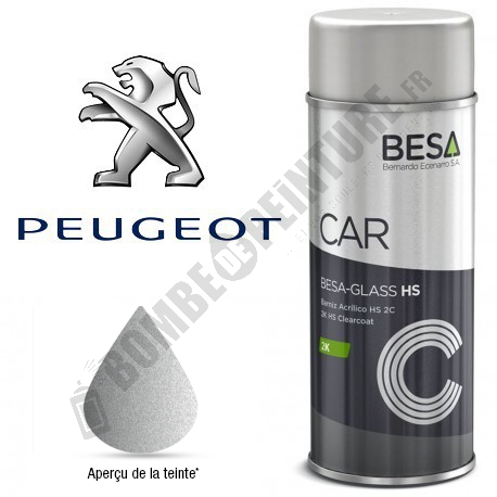 Bombe de peinture Peugeot à Vernir